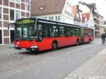 Mercedes-Benz O 530 I (Citaro) auf der Linie 12 nach Geesthacht Oberstadt an der Haltestelle Bergedorf Kupferhof.