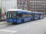 Van Hool AGG 300 auf der Linie 5 nach Hauptbahnhof/ZOB am U-Bahnhof Gänsemarkt.