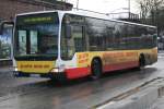 Der Hochbahnbus 2610 am 19.Februar 2010 in U/S Barmbek. Der Bus war 2006 der 5te Facelift Citaro fr die HHA. 