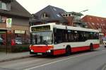 Hochbahn 1713 auf der Linie 176 am 18.Oktober 2010 an der Haltestelle Lohe in Hamburg-Duvenstedt