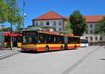 HSB Solaris Urbino 18 Wagen 73 am 28.06.19 in Hanau Freiheitsplatz 
