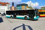 Stadtverkehr Maintal Mercedes Benz Citaro 2 am 14.04.23 in Hanau Freiheitsplatz