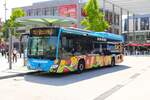Heuser Bus Mercedes Benz Citaro C2 Ü am 07.06.24 in Hanau Freiheitsplatz