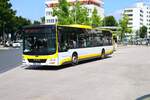 Stadtverkehr Maintal MAN Lions City am 07.06.24 in Hanau Freiheitsplatz