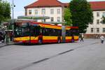HSB Hanau Solaris Urbino 18 Wagen 78 am 07.06.24 in Hanau Freiheitsplatz