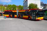 HSB Solaris Urbino 18 Wagen 93 am 14.04.26 in Hanau Freiheitsplatz