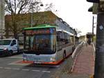 ÜSTRAHannoversche Verkehrsbetriebe  MAN Lions City G am 17.11.17 in Hannover auf der Linie 133 