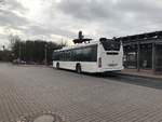 Scania Cityweide, am Stadtbahnendpunkt Wetterbergen  in Hannover mit Datum  von 05.01.2018.