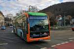 RNV Mercedes Benz eCitaro Wagen 8501 am 22.12.19 in Heidelberg auf der Linie 20 
