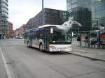 Ein Setra Bus mit Vedes Werbung in Heidelberg am Hbf am 28.01.11