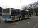 Ein Setra Bus mit Vedes Werbung in Heidelberg Hbf am 28.01.11