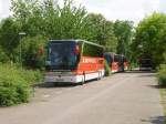 Ein Setra Reisebus von Kappus Reisen aus Baden Baden in Heidelberg am 21.05.11