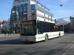 MAN Niederflurbus 3. Generation (Lions City) auf der Linie 16 nach Mühltal an der Haltestelle Stadtzentrum.