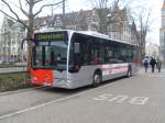 KVV Bus parkt im alten Betriebshof Ost.