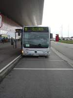 Ein Citaro G des VBK in Karlsruhe Messe am 15.01.11