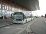 Ein Citaro G des VBK in Karlsruhe Messe am 15.01.11