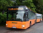 MAN NG313 Gelenk Bus von den Verkehrsbetriebe Rainer GMBH (GE-VR 254) war im Einsatz auf dem RT1 SEV von Kassel Holl�ndische Stra�e nach Hofgeismar H�mme. Zusehen hier in Hofgeismar Bahnhof bei seiner Pause. (2.6.2026)