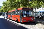 Bus Koblenz: Mercedes-Benz O 407 (WW-OJ 41) vom Busunternehmen Jörg Orthen GmbH, aufgenommen im Juli 2020 am Hauptbahnhof in Koblenz.