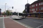 lterer MAN NL, Bus in Lehrte, am 12.08.2010 in Lehrte von hinten gesehnen.
