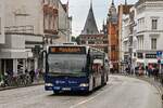 Wagen Nr. 438 der Stadtverkehr L�beck Mobil GmbH (SL/SWLM) fuhr am 03.09.2026 als Linie 10 nach Gleisdreieck.
Hier auf der L�becker Holstenstra�e.

Modell: (EvoBus) Mercedes Benz O 530 G (Facelift)
Baujahr: 2013
Kennzeichen: HL-SL 1438
Werbung: -