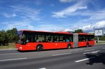 Bus Mainz: Mercedes-Benz Citaro G vom Rhein-Nahe-Bus (Omnibusverkehr Rhein-Nahe / ORN), aufgenommen im Juni 2016 in der Nähe der Haltestelle  Hochschule Mainz  in Mainz.