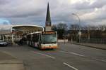 Mainzer Mobilität Mercedes Benz Citaro 2 G Wagen 960 am 18.01.20 auf der Theodor Heuss Brücke die zur Zeit für Autos gesperrt ist