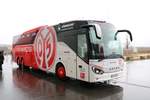 Bohr Reisen Setra 5000er Mainz 05 Mannschaftsbus am 01.02.20 am Stadion 