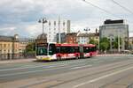 Mainzer Mobilität Mercedes Benz Citaro 2 G Wagen 913 am 10.08.21 am Hauptbahnhof