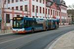 Mainzer Mobilität Mercedes Benz Citaro 2 G Wagen 956 am 31.12.21 in Mainz Innenstadt