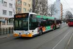 Mainzer Mobilität Mercedes Benz Citaro 2 G Wagen 906 am 11.01.22 in Mainz Innenstadt