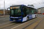 RNN MAN Lions City Überlandbus am 12.02.24 in Mainz Hauptbahnhof