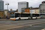 Mainzer Mobilität Mercedes Benz Citaro 2 G Wagen 970 am 12.02.24 in Mainz Hauptbahnhof