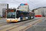 Mainzer Mobilität Mercedes Benz Citaro 2 G Wagen 914 am 12.02.24 in Mainz Hauptbahnhof