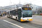 Mainzer Mobilität Mercedes Benz Citaro 2 G Wagen 970 am 12.02.24 in Mainz Hauptbahnhof