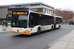 Mainzer Mobilität Mercedes Benz Citaro 2 G Wagen 952 am 31.12.25 am Höfchen in der Innenstadt