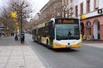 Mainzer Mobilität Mercedes Benz Citaro 2 G Wagen 930 am 31.12.25 am Höfchen in der Innenstadt