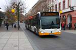 Mainzer Mobilität Mercedes Benz Citaro 2 G Wagen 904 am 31.12.25 am Höfchen in der Innenstadt