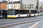 Mainzer Mobilität Mercedes Benz Citaro 2 G Wagen 901 am 16.02.26 in Mainz Hauptbahnhof