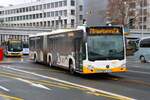 Mainzer Mobilität Mercedes Benz Citaro 2 G Wagen 966 am 16.02.26 in Mainz Hauptbahnhof