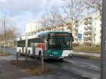 Volvo V7700 auf der Linie 693 nach Hermannswerder Küsselstraße nahe der Haltestelle Am Stern Johannes-Kepler-Platz.