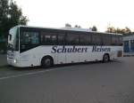 Schubert Reisen steht zur einer Tagestour von Rostock nach Koebenhavn am ZOB Rostock Hauptbahnhof/Sd bereit.(16.09.09)