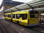 Ein Gelenkbus der Firma Saar Bahn bei der Arbeit. Es war mal wieder Streik, und es war Schienen Ersatzverkehr angesagt.