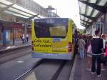 Groer Ansturm auf die Linie 1, da die Saarbahn an diesem Tag Streik hatte.