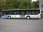Ein Citaro Bus auf dem Busbahnhof in Brebach, der Bus trägt Werbung eines bekannten von mir aus Ensheim-Saar.