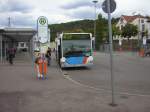 Ein Citaro Bus in Richtung Saarbrcken Ensheim an seiner Haltestelle in Brebach.