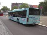 Ein Bus der Firma Ruwertal Reisen. Das Foto wurde auf dem Landwehrplatz in Saarbrcken aufgenommen.