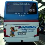 Setra Reisebus. Die Aufnahme des Foto war am 16.07.2010 in Saarbrücken am Hauptbahnhof