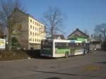 MAN Gas Bus von Saarbahn und Bus an der Haltestelle Brebach Bahnhof.Das Bild habe ich am 15.03.2013 gemacht.