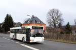 Bus Schwarzenberg / Bus Erzgebirge: MAN EL der RVE (Regionalverkehr Erzgebirge GmbH), aufgenommen im Dezember 2017 im Stadtgebiet von Schwarzenberg / Erzgebirge.