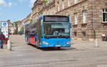 DB Regio Bus Mercedes Benz Citaro C2 - MZ-DB 2347 -, in Speyer  am 19. Mai 2023 am Domplatz.